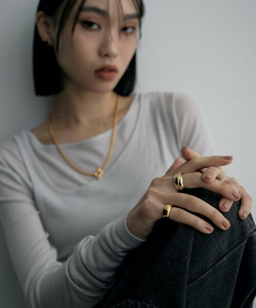 COCOSHNIK / ココシュニック リング | シルバー ドームピンキーリング GP | 詳細5