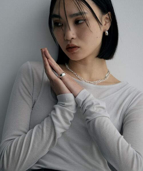 COCOSHNIK / ココシュニック リング | シルバー ドームピンキーリング | 詳細5