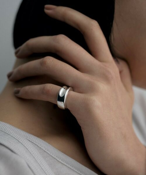 COCOSHNIK / ココシュニック リング | シルバー コンケイブピンキーリング | 詳細7