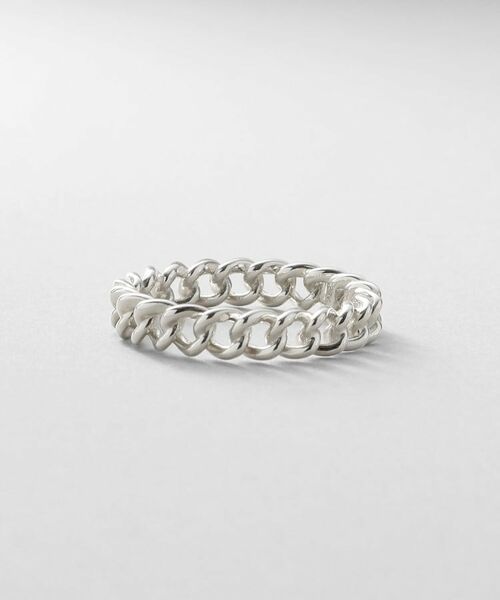 COCOSHNIK / ココシュニック リング | シルバー カーブチェーンモチーフピンキーリング | 詳細2