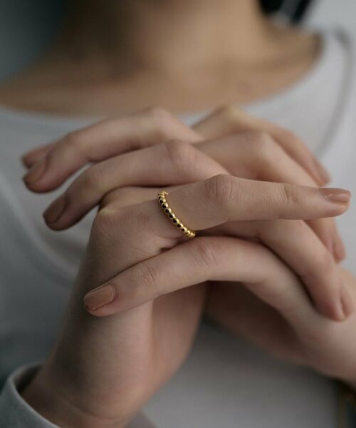 COCOSHNIK / ココシュニック リング | シルバー ボールラインピンキーリング GP | 詳細7