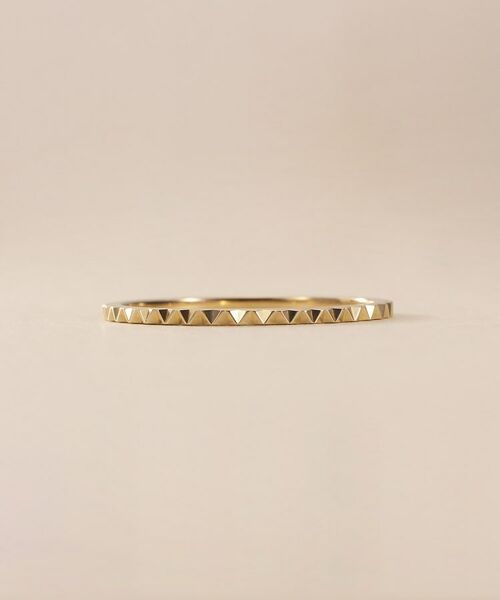 COCOSHNIK / ココシュニック リング | K10スキニーリング トライアングルエッジ | 詳細2