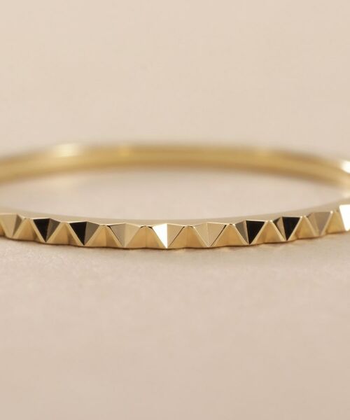 COCOSHNIK / ココシュニック リング | K10スキニーリング トライアングルエッジ | 詳細4