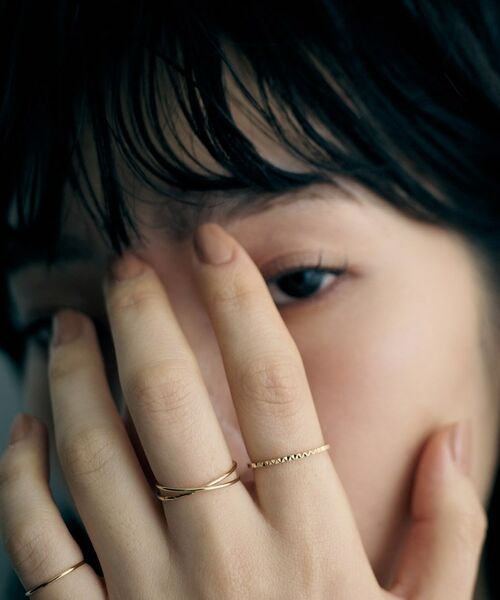 COCOSHNIK / ココシュニック リング | K10スキニーリング トライアングルエッジ | 詳細8