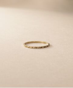 COCOSHNIK / ココシュニック リング | K10スキニーリング パラレルスラッシュ