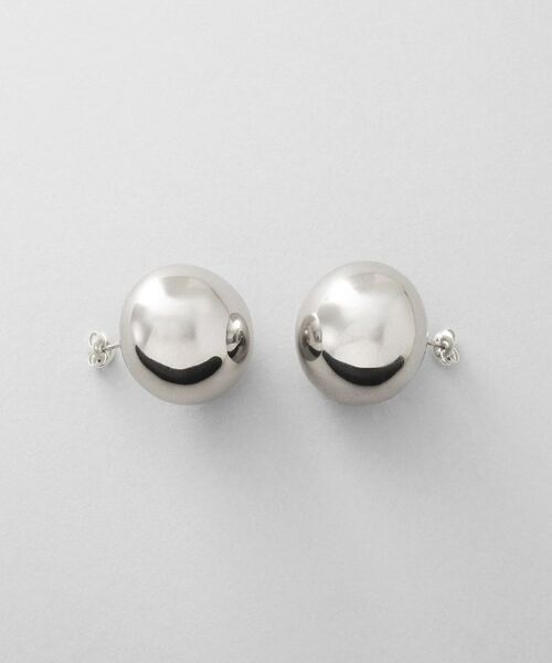 COCOSHNIK / ココシュニック ピアス・イヤリング | シルバー ホロウラウンドクッションピアス | 詳細4