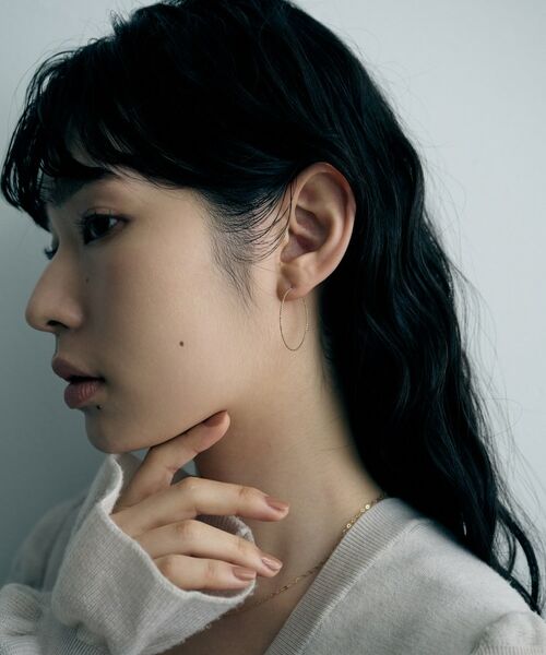 COCOSHNIK / ココシュニック ピアス・イヤリング | K10カットボールフープピアス | 詳細7