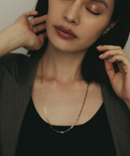 COCOSHNIK / ココシュニック ネックレス・ペンダント・チョーカー | K10中空プリムケーブルチェーン ネックレス（60cm） | 詳細11