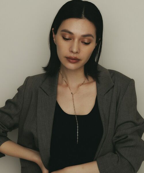 COCOSHNIK / ココシュニック ネックレス・ペンダント・チョーカー | K10中空プリムケーブルチェーン ネックレス（60cm） | 詳細8