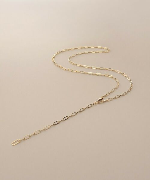 COCOSHNIK / ココシュニック ネックレス・ペンダント・チョーカー | K10中空プリムケーブルチェーン ネックレス（60cm）（イエローゴールド(100)）