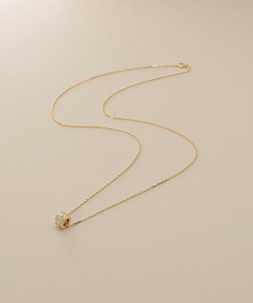 COCOSHNIK / ココシュニック ネックレス・ペンダント・チョーカー | K18ダイヤモンド パヴェビーズ ネックレス（イエローゴールド(104)）