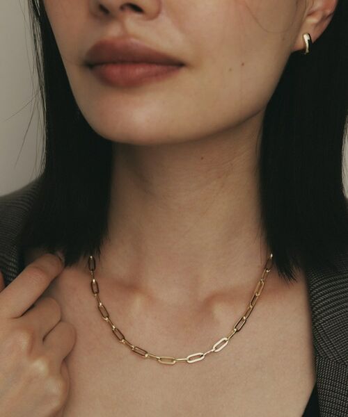 COCOSHNIK / ココシュニック ネックレス・ペンダント・チョーカー | K18中空プリムケーブルチェーン ネックレスXL（45cm） | 詳細8