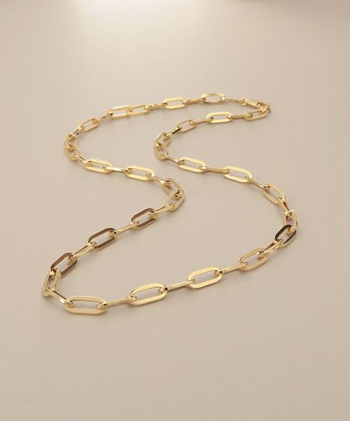 COCOSHNIK / ココシュニック ネックレス・ペンダント・チョーカー | K18中空プリムケーブルチェーン ネックレスXL（45cm）（イエローゴールド(100)）