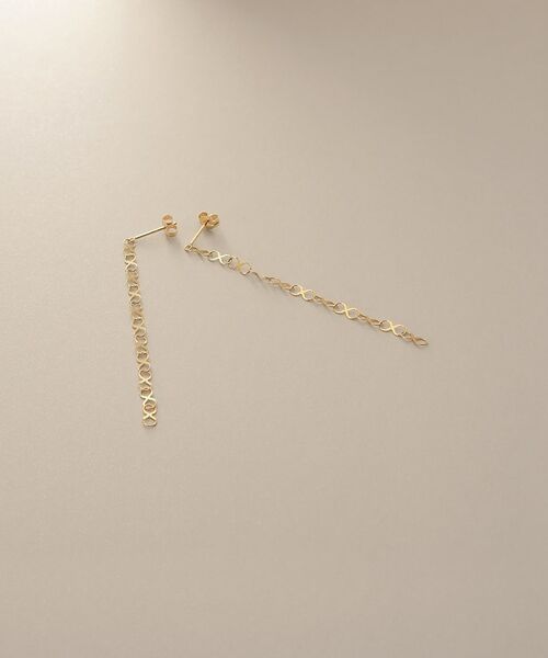 COCOSHNIK / ココシュニック ピアス・イヤリング | K10X大チェーン スタッドピアス | 詳細1