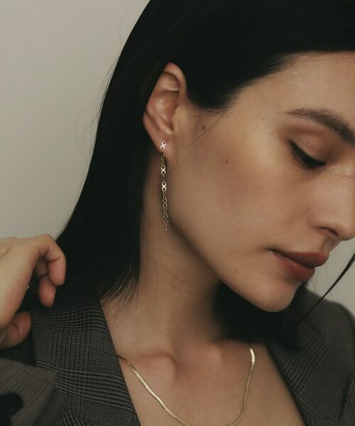 COCOSHNIK / ココシュニック ピアス・イヤリング | K10X大チェーン スタッドピアス | 詳細6