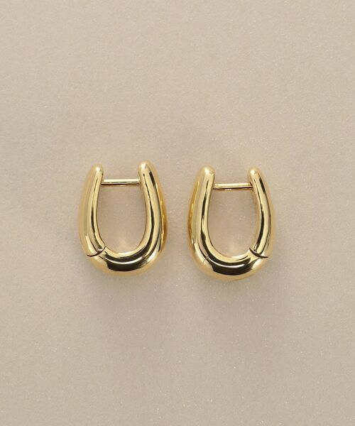 COCOSHNIK / ココシュニック ピアス・イヤリング | K18中空甲丸 中折れピアス | 詳細3