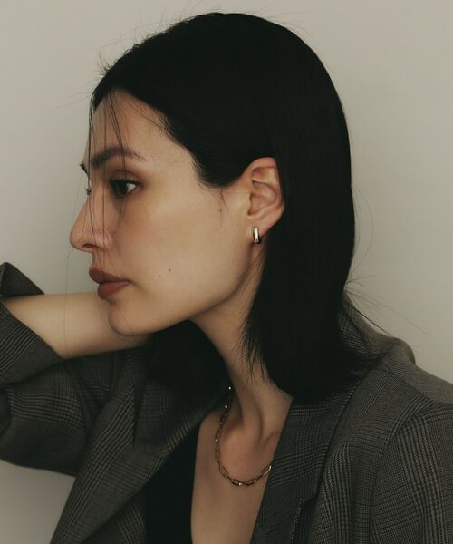 COCOSHNIK / ココシュニック ピアス・イヤリング | K18中空甲丸 中折れピアス | 詳細6