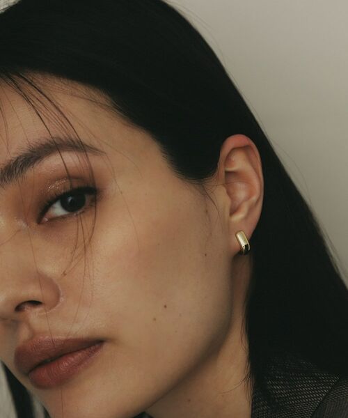 COCOSHNIK / ココシュニック ピアス・イヤリング | K18中空甲丸 中折れピアス | 詳細7