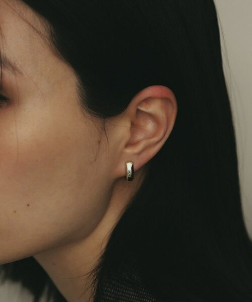 COCOSHNIK / ココシュニック ピアス・イヤリング | K18中空甲丸 中折れピアス | 詳細8