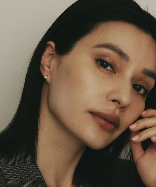 COCOSHNIK / ココシュニック ピアス・イヤリング | K18【サステナブル】甲丸トリプルアーチ スタッドピアス | 詳細6