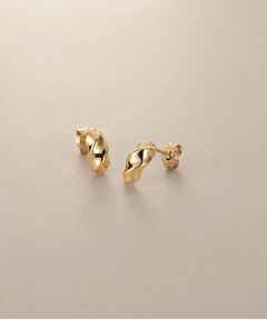 COCOSHNIK / ココシュニック ピアス・イヤリング | K18【サステナブル】スクリューアーチ スタッドピアス