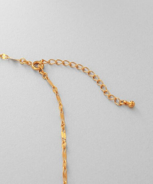 COCOSHNIK / ココシュニック ネックレス・ペンダント・チョーカー | シルバー デザインチェーン デュアルペタル フリンジYネックレス GP | 詳細3