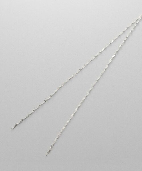 COCOSHNIK / ココシュニック ネックレス・ペンダント・チョーカー | シルバー デザインチェーン デュアルペタル フリンジYネックレス | 詳細2