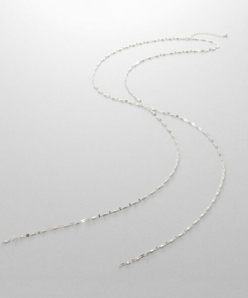 COCOSHNIK / ココシュニック ネックレス・ペンダント・チョーカー | シルバー デザインチェーン デュアルペタル フリンジYネックレス（シルバー(600)）