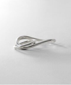 COCOSHNIK / ココシュニック リング | シルバー 【サステナブル】ダブルフィンガー ウェーブラインリング