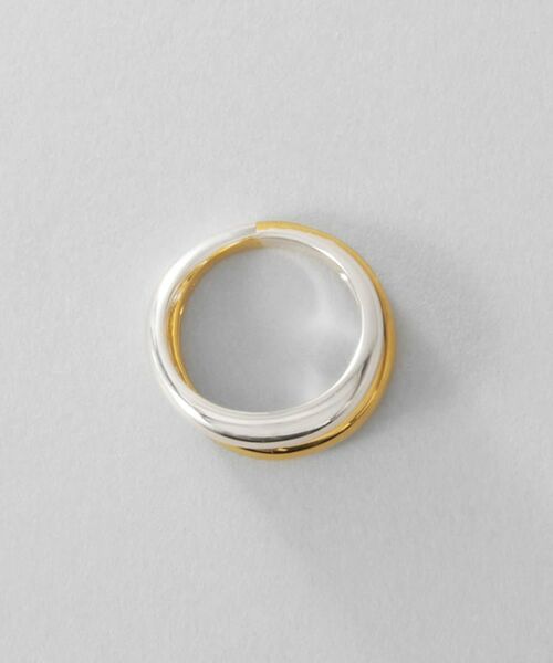 COCOSHNIK / ココシュニック リング | シルバー コンビカラー デュアルドームリング | 詳細3