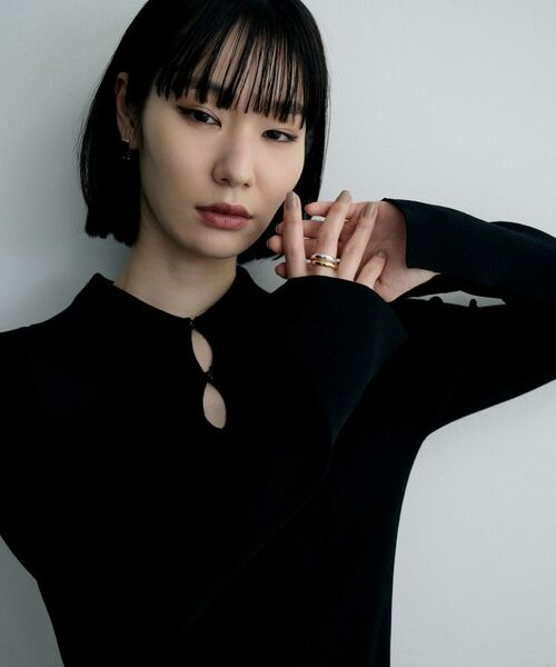 COCOSHNIK / ココシュニック リング | シルバー コンビカラー デュアルドームリング | 詳細5