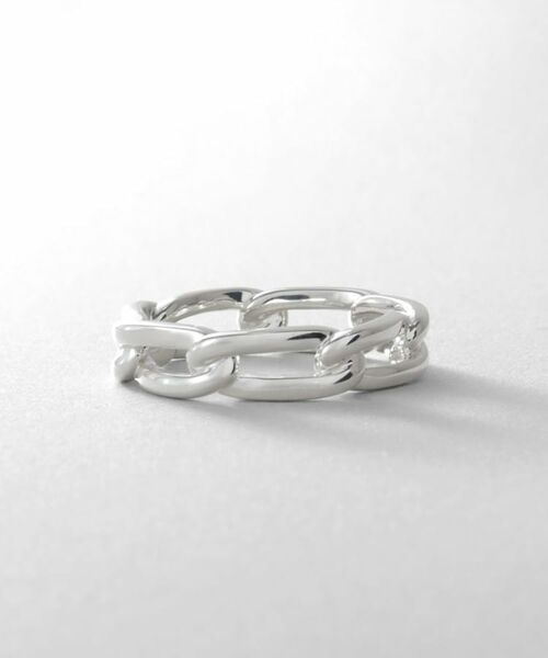 COCOSHNIK / ココシュニック リング | シルバー ロングカーブチェーンモチーフリング（16号、18号） | 詳細2