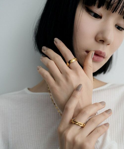 COCOSHNIK / ココシュニック リング | シルバー フラットブレイドリング（16号、18号） GP | 詳細6