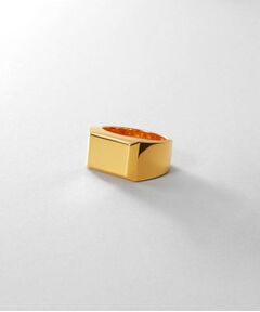 COCOSHNIK / ココシュニック リング | シルバー バケットカット シグネットリング（16号、18号） GP