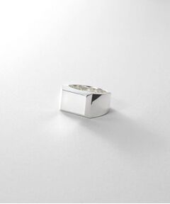 COCOSHNIK / ココシュニック リング | シルバー バケットカット シグネットリング（16号、18号）