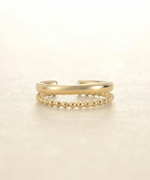 COCOSHNIK / ココシュニック ピアス・イヤリング | K10ボールレイヤードイヤーカフ | 詳細2