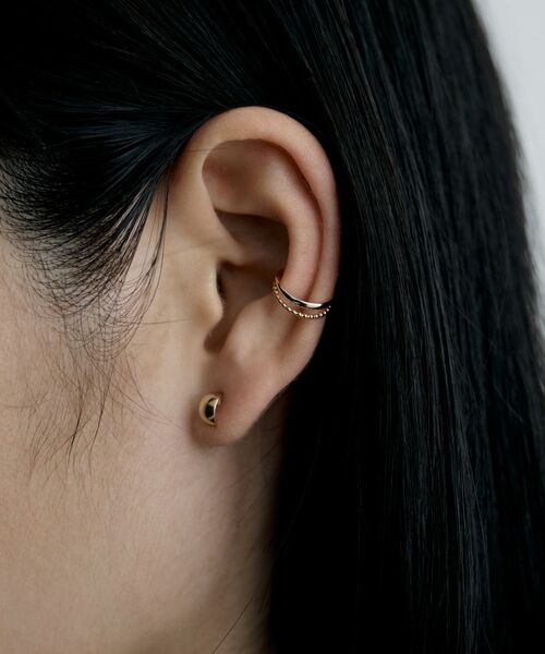 COCOSHNIK / ココシュニック ピアス・イヤリング | K10ボールレイヤードイヤーカフ | 詳細7