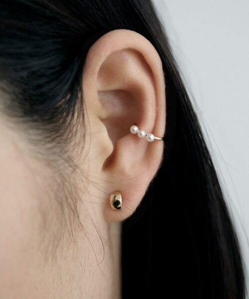 COCOSHNIK / ココシュニック ピアス・イヤリング | K10トリプルパールイヤーカフ | 詳細8
