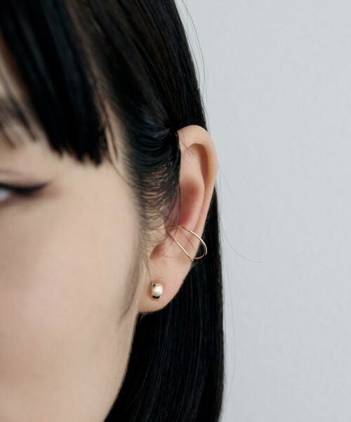 COCOSHNIK / ココシュニック ピアス・イヤリング | K10ダブルアークイヤーカフ | 詳細7