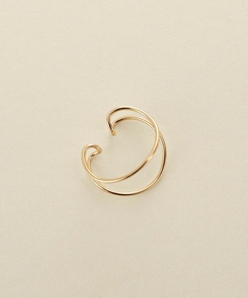 COCOSHNIK / ココシュニック ピアス・イヤリング | K10ワンストロークニュアンスイヤーカフ | 詳細4