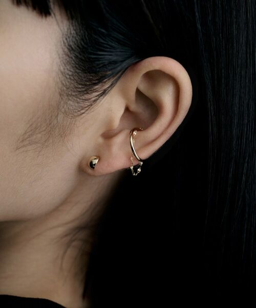 COCOSHNIK / ココシュニック ピアス・イヤリング | K10ペタルチェーン ドレープイヤーカフ | 詳細8
