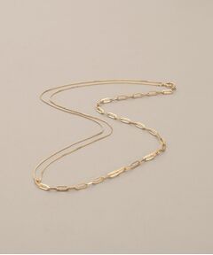 COCOSHNIK / ココシュニック ネックレス・ペンダント・チョーカー | K10ベネチアン×中空プリムセパレート ネックレス