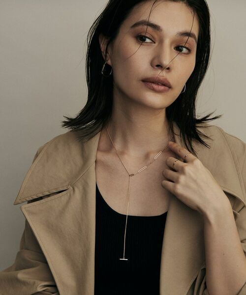 COCOSHNIK / ココシュニック ネックレス・ペンダント・チョーカー | K10スパイクトリプル×カットPCマンテル ネックレス | 詳細9