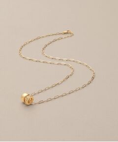 COCOSHNIK / ココシュニック ネックレス・ペンダント・チョーカー | K18ダイヤモンド ダブルビーズチャーム ネックレス