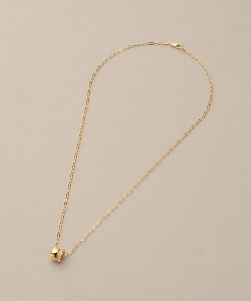 COCOSHNIK / ココシュニック ネックレス・ペンダント・チョーカー | K18ダイヤモンド ダブルビーズチャーム ネックレス | 詳細4