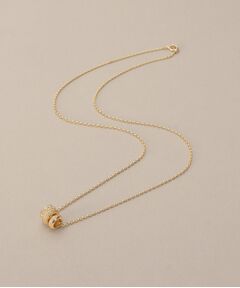 COCOSHNIK / ココシュニック ネックレス・ペンダント・チョーカー | K18ダイヤモンド トリプルビーズチャーム ネックレス