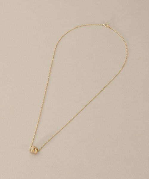 COCOSHNIK / ココシュニック ネックレス・ペンダント・チョーカー | K18ダイヤモンド トリプルビーズチャーム ネックレス | 詳細4