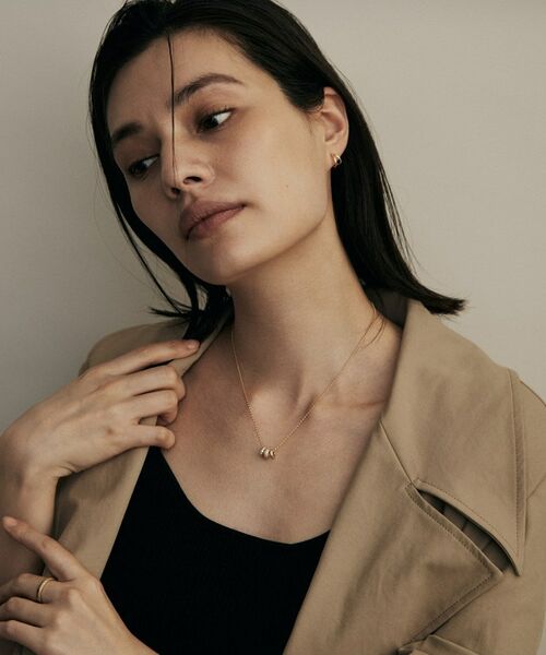 COCOSHNIK / ココシュニック ネックレス・ペンダント・チョーカー | K18ダイヤモンド トリプルビーズチャーム ネックレス | 詳細6