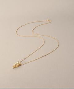 COCOSHNIK / ココシュニック ネックレス・ペンダント・チョーカー | K18ダイヤモンド スクエアトリプルビーズチャーム ネックレス