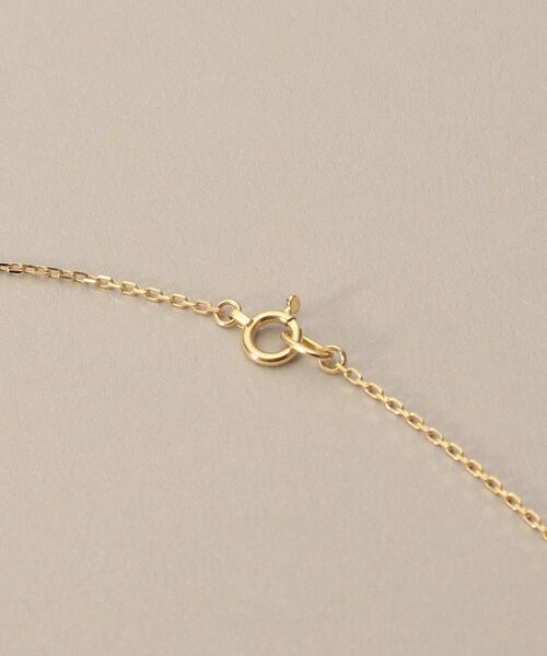 COCOSHNIK / ココシュニック ネックレス・ペンダント・チョーカー | K18ダイヤモンド スクエアトリプルビーズチャーム ネックレス | 詳細3